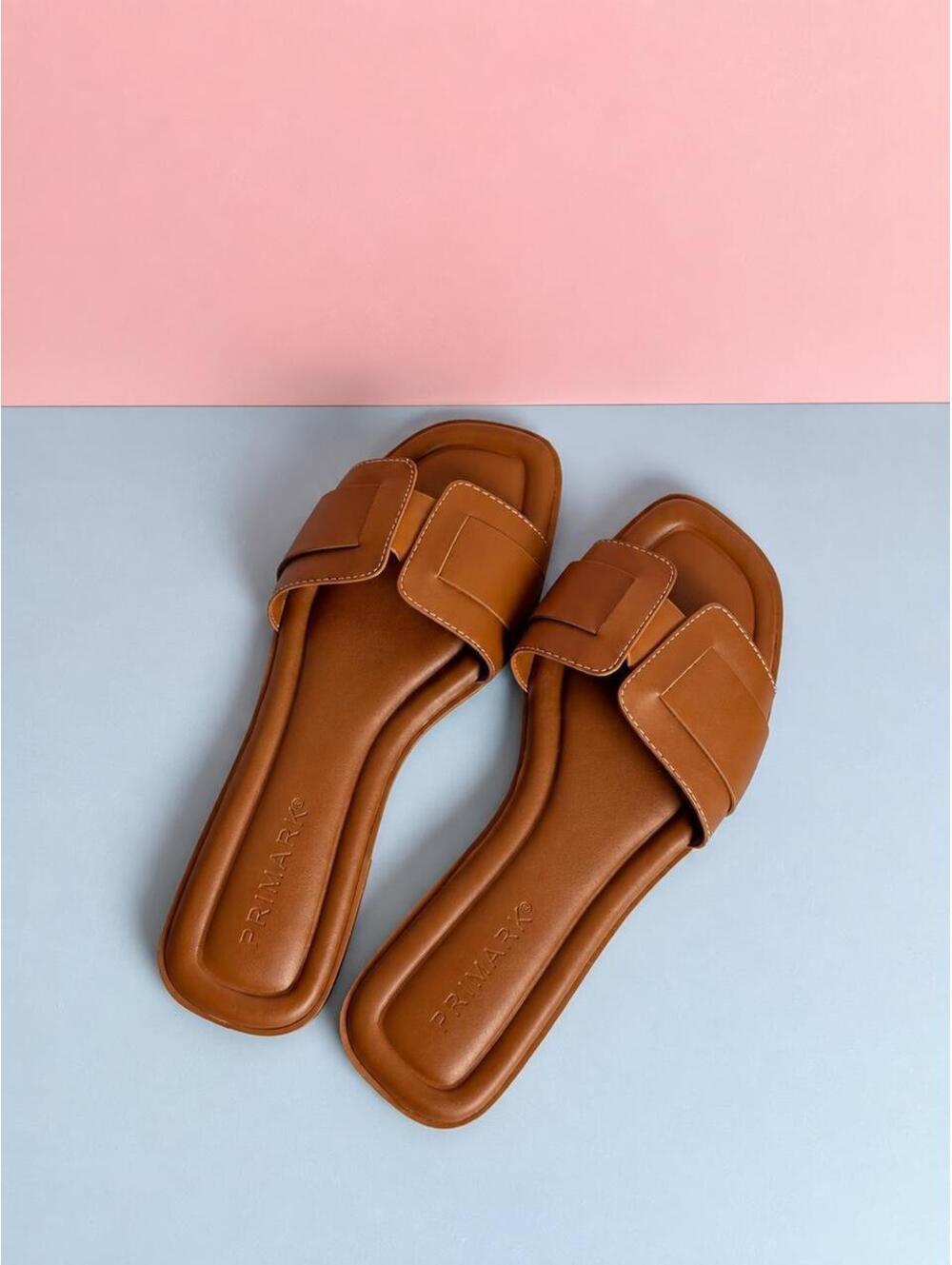 Tan leather sandals